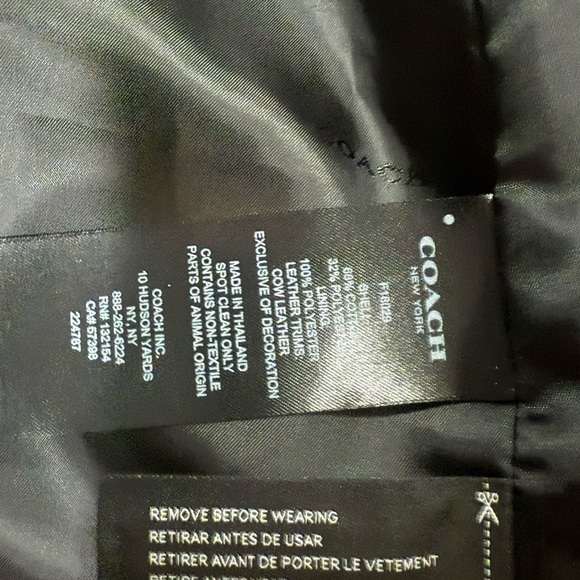 Coach NY Tan Double-Breasted Trench Coat Leopard-Print Lining Womens M Belted - Picture 13 of 15